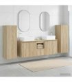 vidaXL Bathroom Cabinet Set 5 pcs Sonoma Oak 136 x 35 x 80 cm