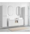 vidaXL Bathroom Cabinet Set 5 pcs White 33 x 34.5 x 160 cm