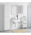 vidaXL Bathroom Cabinet Set 3 pcs High Gloss White 33 x 34.5 x 160 cm
