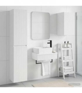vidaXL Bathroom Cabinet Set 3 pcs White 33 x 34.5 x 160 cm