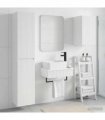 vidaXL Bathroom Cabinet Set 3 pcs White 33 x 34.5 x 160 cm