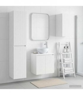 vidaXL Bathroom Cabinet Set 3 pcs White 33 x 34.5 x 160 cm