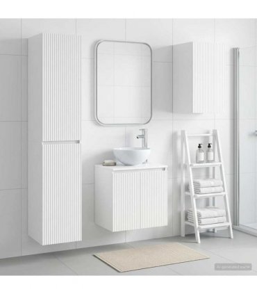vidaXL Bathroom Cabinet Set 3 pcs White 33 x 34.5 x 160 cm
