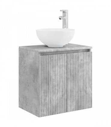vidaXL Bathroom Cabinet Set 3 pcs Concrete Grey 33 x 34.5 x 160 cm