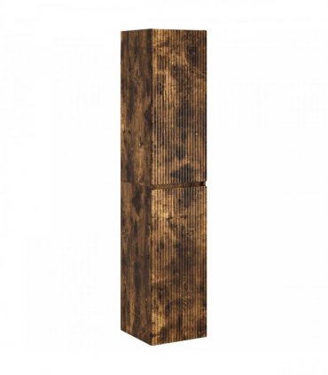 vidaXL Bathroom Cabinet Set 3 pcs Smoked Oak 33 x 34.5 x 160 cm