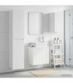 vidaXL Bathroom Cabinet Set 3 pcs White 33 x 34.5 x 160 cm