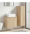 vidaXL Bathroom Cabinet Set 2 pcs Sonoma Oak 33 x 34.5 x 100 cm