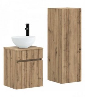 vidaXL Bathroom Cabinet Set 2 pcs Artisan Oak 33 x 34.5 x 100 cm