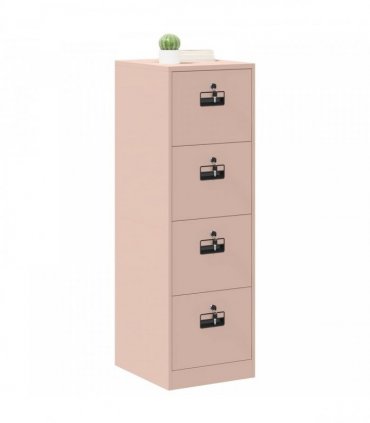 vidaXL File Cabinet Geometric Pink 44 x 50 x 139 cm Cold-Rolled Steel