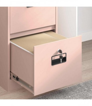 vidaXL File Cabinet Geometric Pink 44 x 50 x 139 cm Cold-Rolled Steel