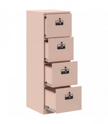 vidaXL File Cabinet Geometric Pink 44 x 50 x 139 cm Cold-Rolled Steel