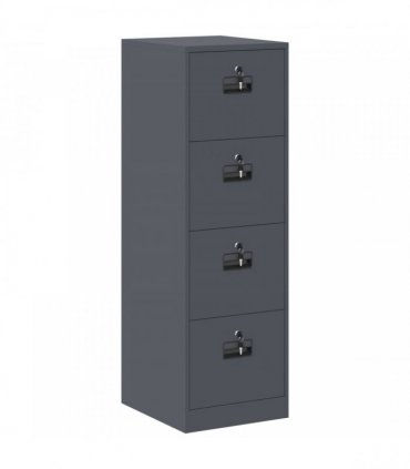 vidaXL File Cabinet Anthracite 44 x 50 x 139 cm Cold-Rolled Steel