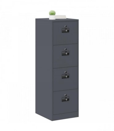 vidaXL File Cabinet Anthracite 44 x 50 x 139 cm Cold-Rolled Steel