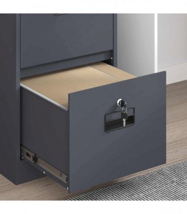 vidaXL File Cabinet Anthracite 44 x 50 x 139 cm Cold-Rolled Steel