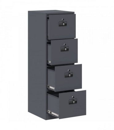 vidaXL File Cabinet Anthracite 44 x 50 x 139 cm Cold-Rolled Steel