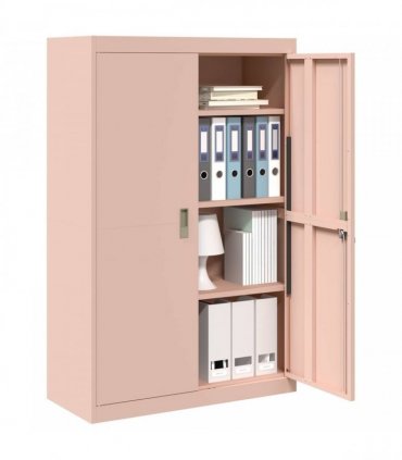 vidaXL Storage Cabinet Pink 90 x 40 x 140 cm Steel