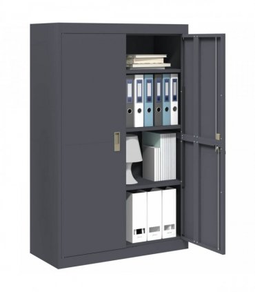 vidaXL Storage Cabinet Anthracite 90 x 40 x 140 cm Steel