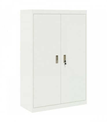 vidaXL Storage Cabinet White 90 x 40 x 140 cm Steel