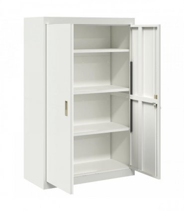 vidaXL Storage Cabinet White 90 x 40 x 140 cm Steel