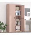 vidaXL Storage Cabinet Pink 90 x 40 x 180 cm Steel