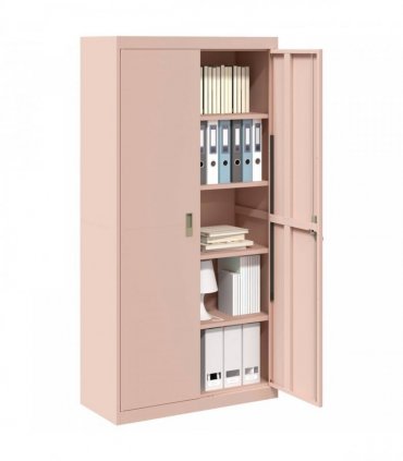 vidaXL Storage Cabinet Pink 90 x 40 x 180 cm Steel