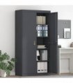vidaXL Storage Cabinet Anthracite 90 x 40 x 180 cm Steel