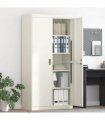 vidaXL Storage Cabinet White 90 x 40 x 180 cm Steel