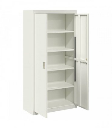 vidaXL Storage Cabinet White 90 x 40 x 180 cm Steel