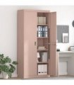 vidaXL Storage Cabinet Pink 90 x 40 x 200 cm Steel
