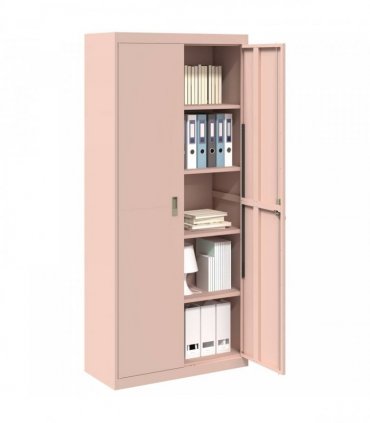 vidaXL Storage Cabinet Pink 90 x 40 x 200 cm Steel