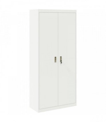 vidaXL Storage Cabinet White 90 x 40 x 200 cm Steel