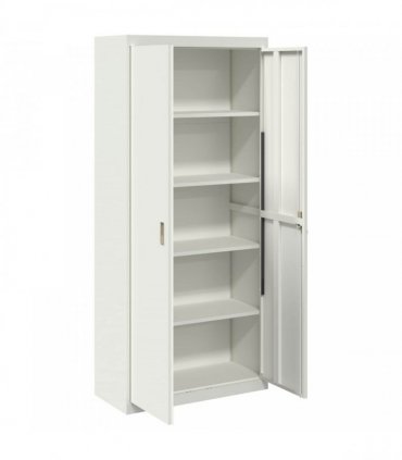 vidaXL Storage Cabinet White 90 x 40 x 200 cm Steel
