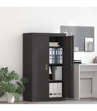 vidaXL Storage Cabinet Black 80 x 40 x140 cm Steel