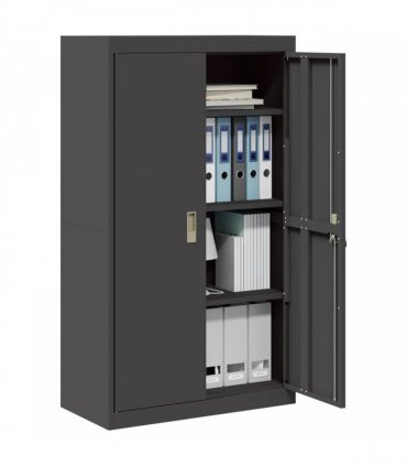 vidaXL Storage Cabinet Black 80 x 40 x140 cm Steel