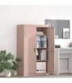 vidaXL Storage Cabinet Pink 80 x 40 x140 cm Steel