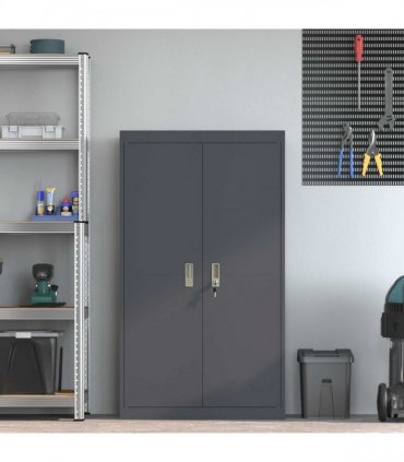 vidaXL Storage Cabinet Anthracite 80 x 40 x140 cm Steel