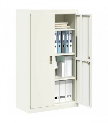 vidaXL Storage Cabinet White 80 x 40 x140 cm Steel