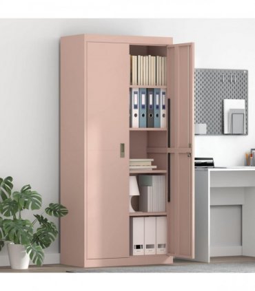 vidaXL Storage Cabinet Pink 80 x 40 x180 cm Steel