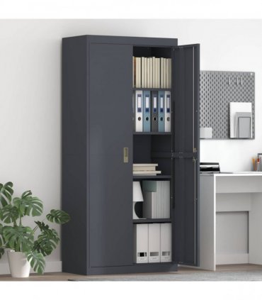 vidaXL Storage Cabinet Anthracite 80 x 40 x180 cm Steel