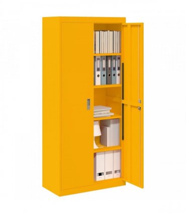 vidaXL Storage Cabinet Mustard Yellow 80 x 40 x180 cm Steel