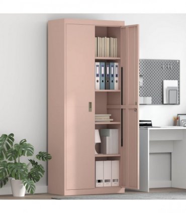 vidaXL Storage Cabinet Pink 80 x 40 x200 cm Steel