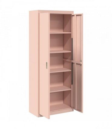 vidaXL Storage Cabinet Pink 80 x 40 x200 cm Steel