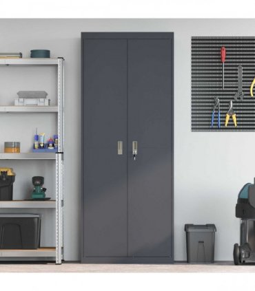 vidaXL Storage Cabinet Anthracite 80 x 40 x200 cm Steel