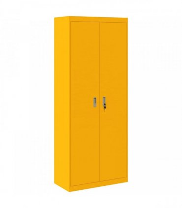 vidaXL Storage Cabinet Mustard Yellow 80 x 40 x200 cm Steel