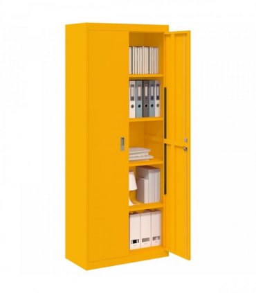 vidaXL Storage Cabinet Mustard Yellow 80 x 40 x200 cm Steel