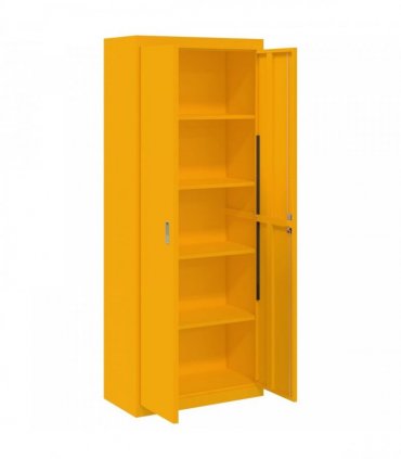 vidaXL Storage Cabinet Mustard Yellow 80 x 40 x200 cm Steel