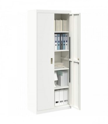 vidaXL Storage Cabinet White 80 x 40 x200 cm Steel