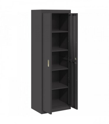vidaXL Storage Cabinet Black 60 x 40 x180 cm Steel
