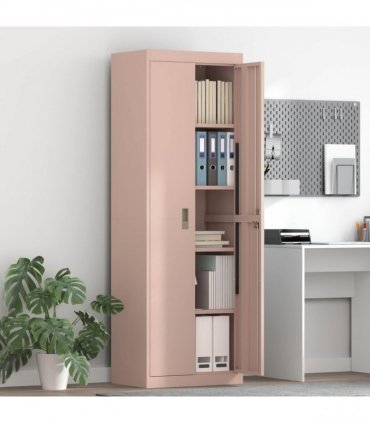 vidaXL Storage Cabinet Pink 60 x 40 x180 cm Steel