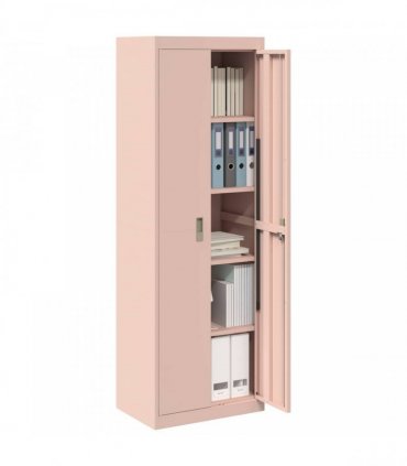 vidaXL Storage Cabinet Pink 60 x 40 x180 cm Steel